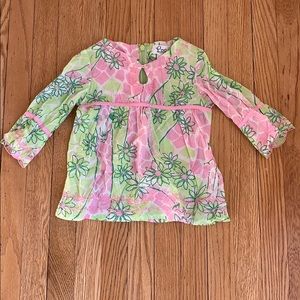 Lilly Pulitzer 100% cotton girls top, sz 4!